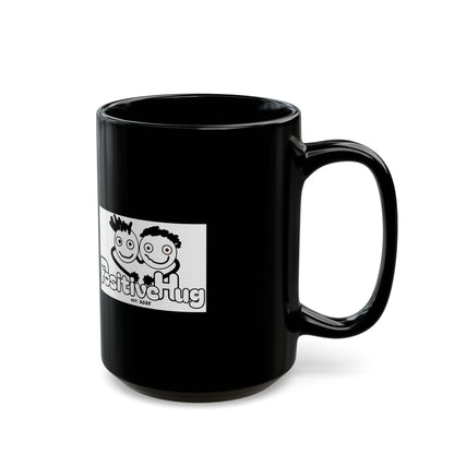 Hey Bro, I believe in you! ' PositiveHug Black Mug - Motivational Coffee Cup for Inspiration and Support