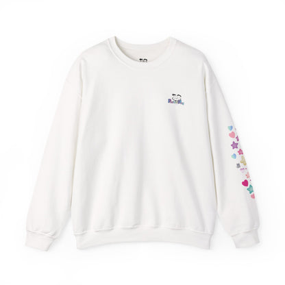 'You Were Born to Stand Out'  Cute Cat Sweatshirt with Print on Back and sleeve