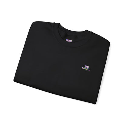 Crewneck Sweatshirt — "Don't Let Anything Dull Your Sparkle" Glitter Star Back Graphic