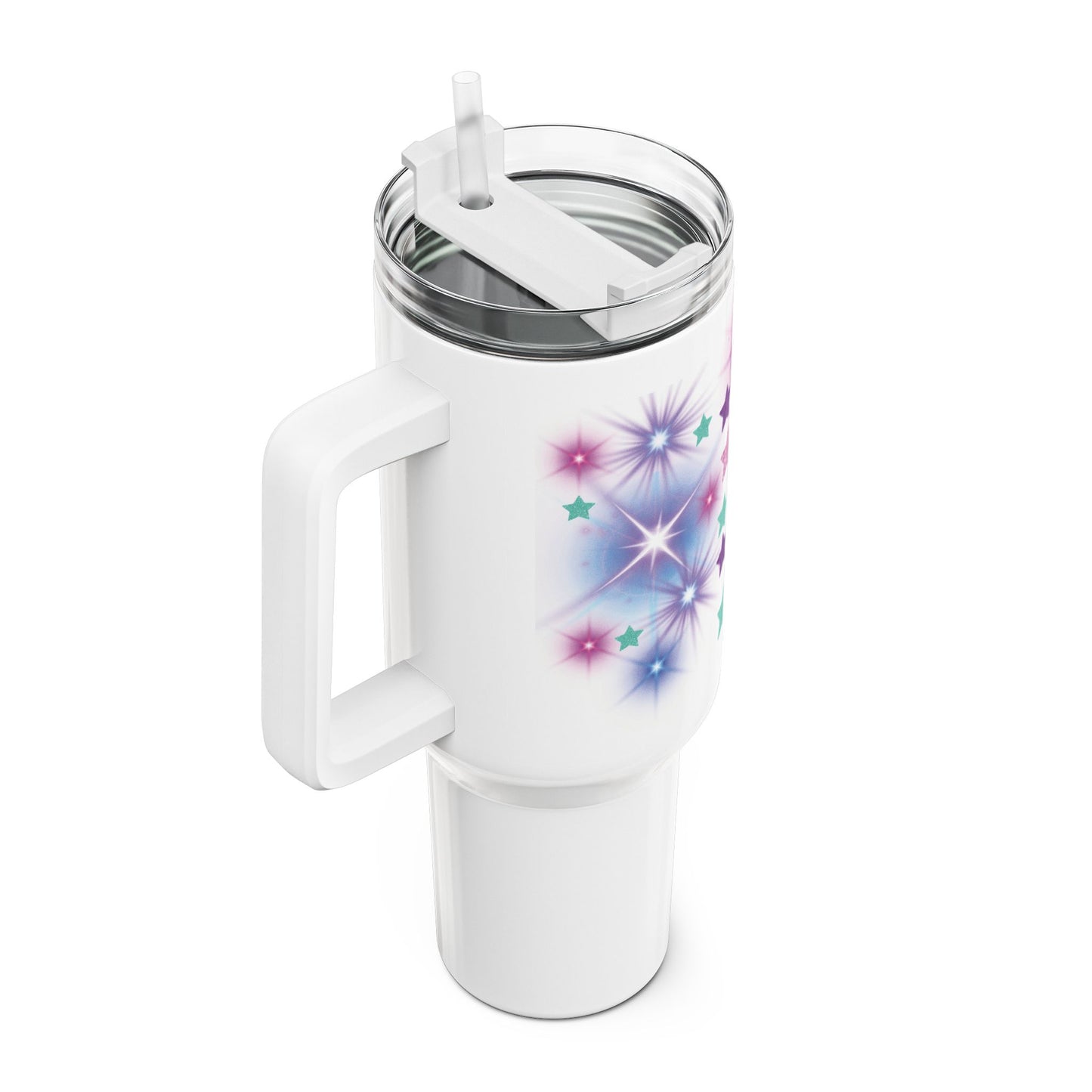 40oz Starburst Tumbler - "Don't Let Anything Dull Your Sparkle" Insulated Travel Cup