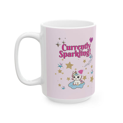Cute Pink Unicorn Christmas Mug 11oz & 15oz | PositiveHug