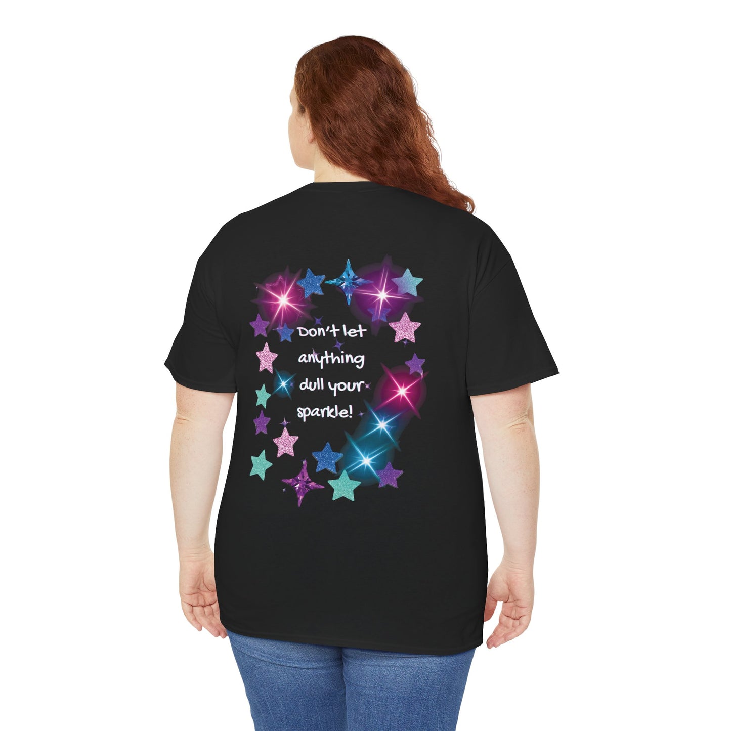 Starry Affirmation Tee — 'Don't let anything dull your sparkle' Graphic T‑Shirt