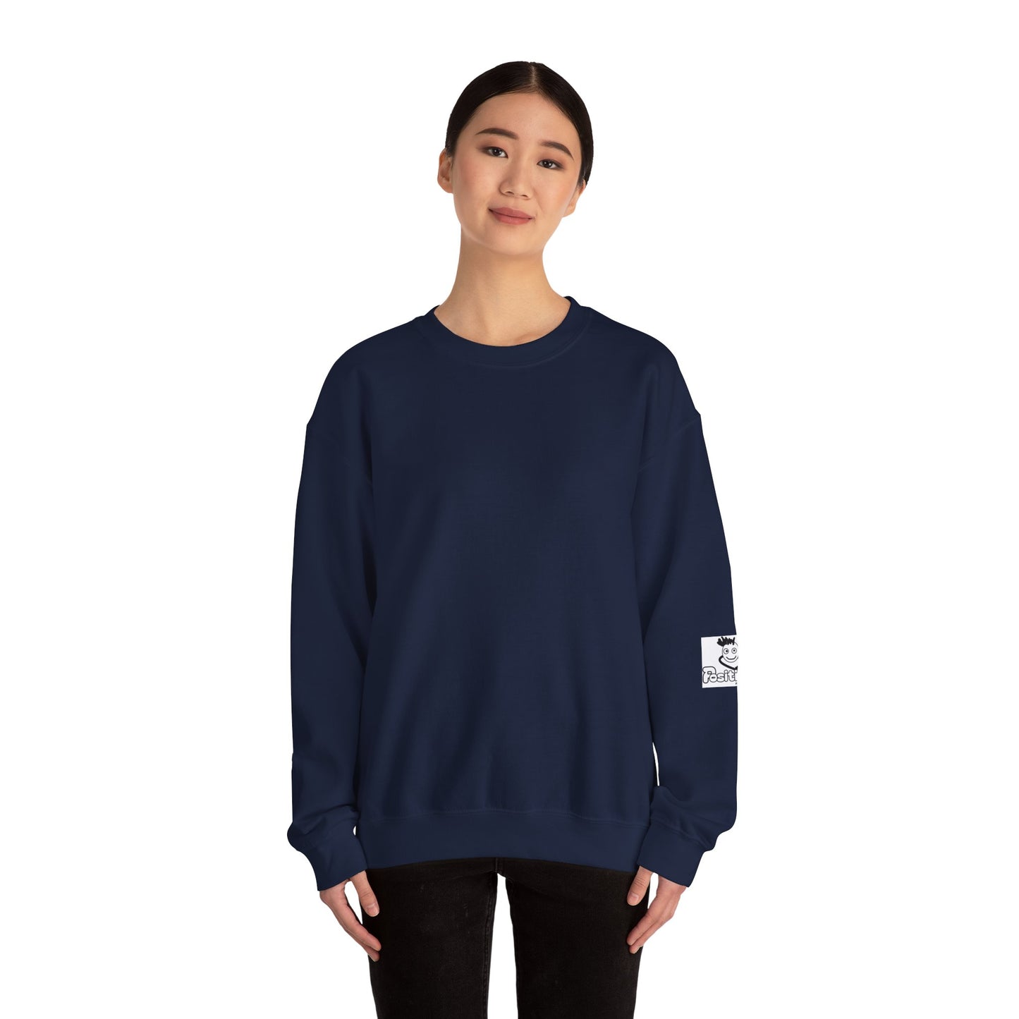 'Emotions are just temporary. Suicide is forever. Stay with us x' Inspirational Crewneck Sweatshirt - Mental Health Awareness