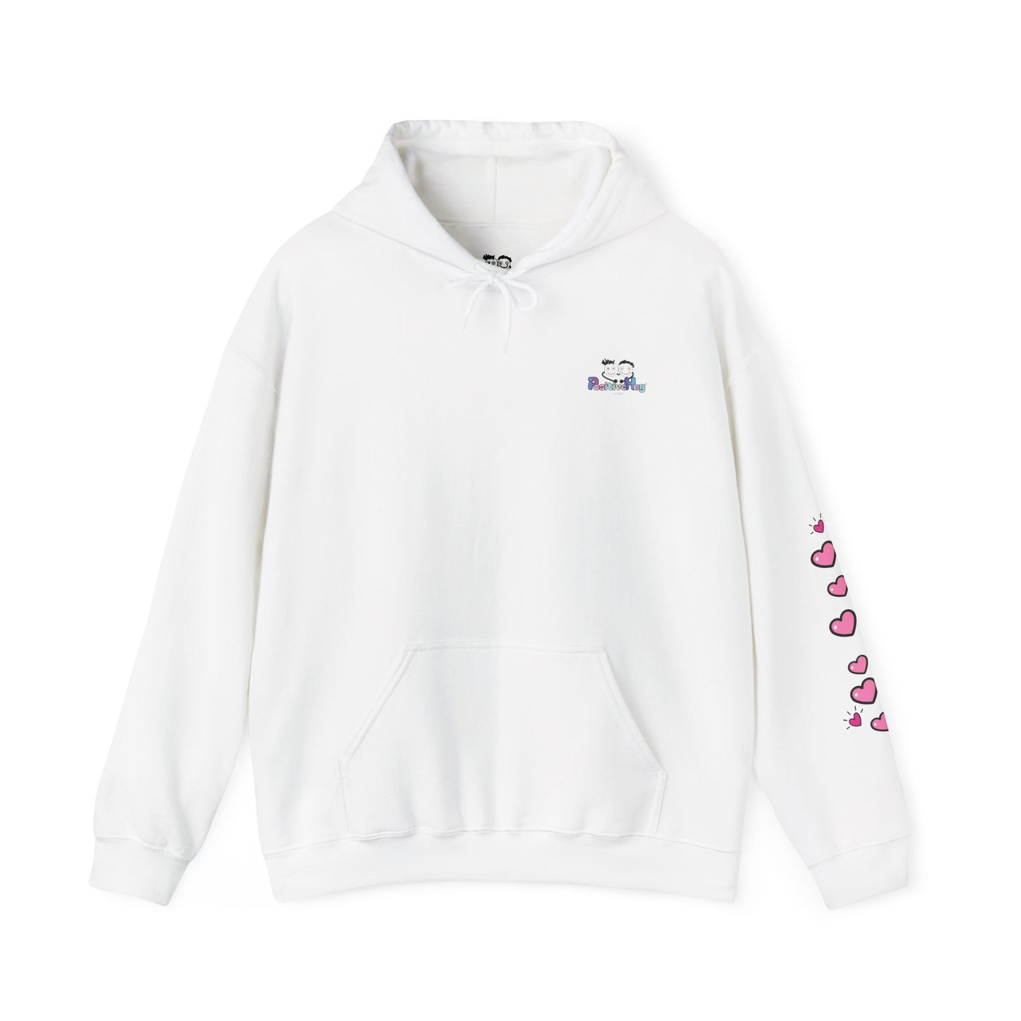 Born To Be Real Not Perfect - Graphic Hoodie With Print on the Back and Sleeve