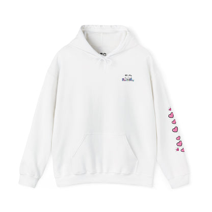 Born To Be Real Not Perfect - Graphic Hoodie With Print on the Back and Sleeve
