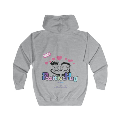 Grey Limited 2026 Piece - PositiveHug Logo Zip Hoodie