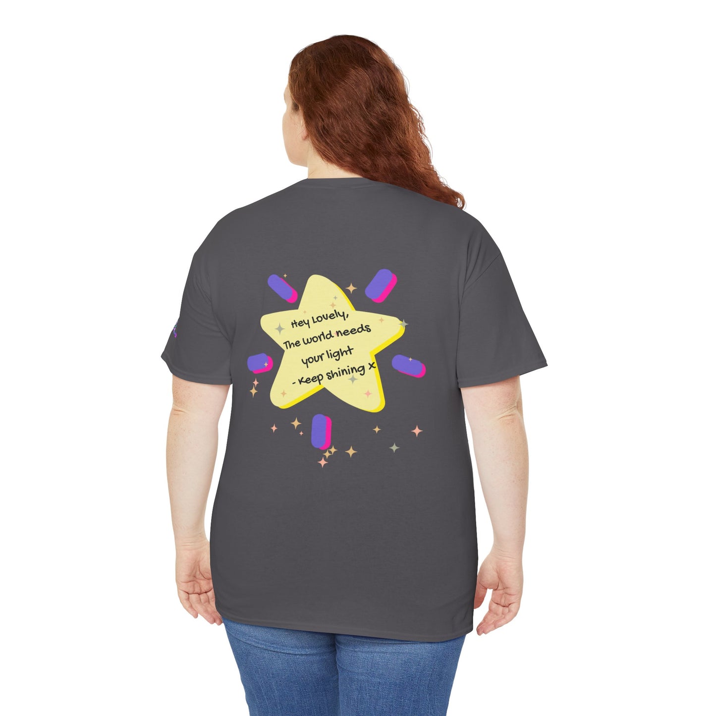 Keep Shining Star T-Shirt Inspirational Quote, Cute -  Star Design Tee