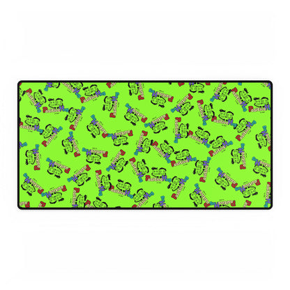 Colorful Desk Mat by PositiveHug - All Over Logo Design - Fun Office Decor Unique Gift Idea