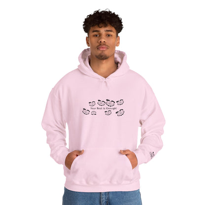 'Your Best is Enough!' Embroidered Unisex Heavy Blend™ Hooded Sweatshirt- Hoodie