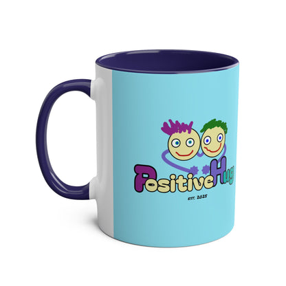 'Hey, 2025 hasn't been a failure. You've learned & grown -  New Year - PositiveHug Two-Tone Coffee Mug - 11oz, Encouraging Gift for Friends