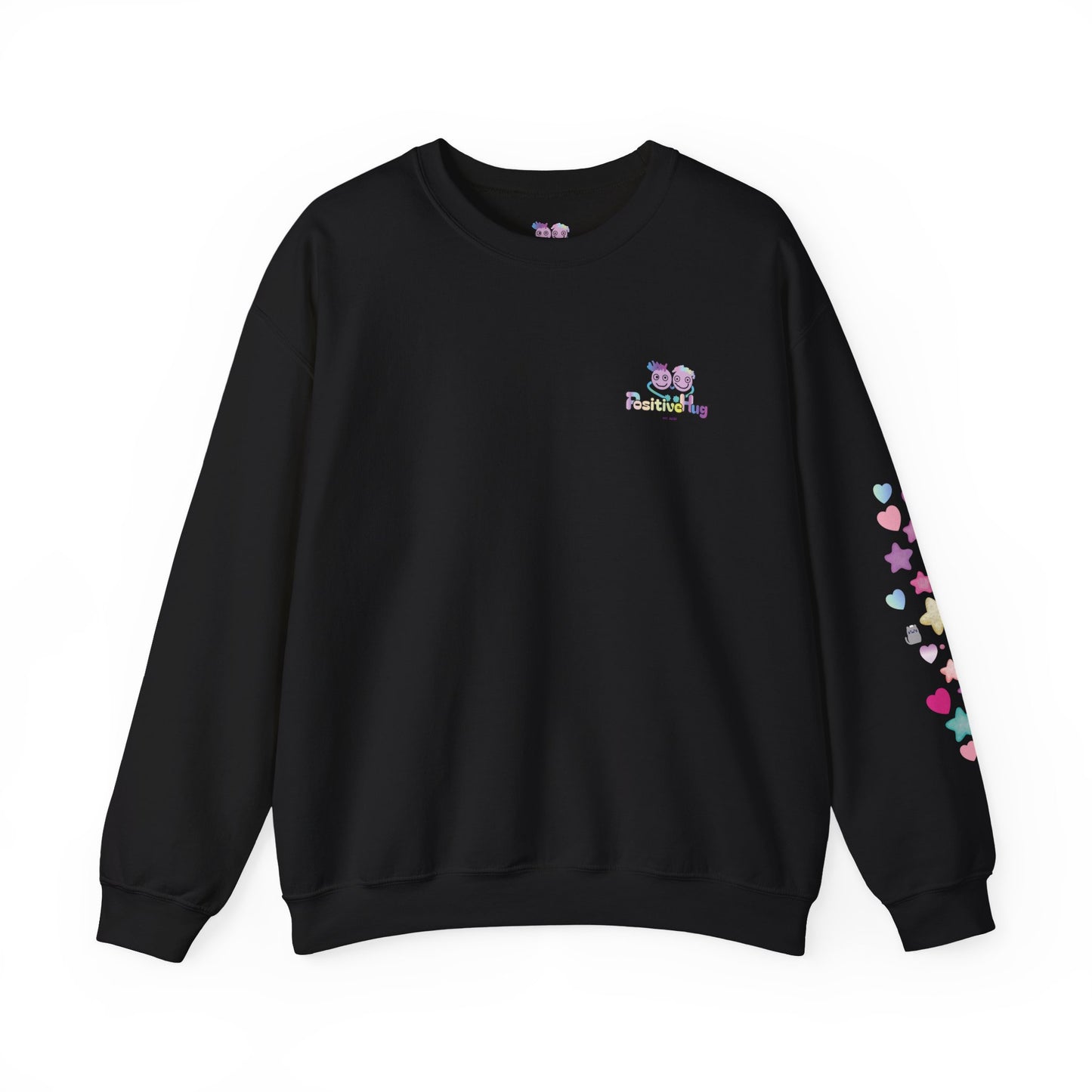 'You Were Born to Stand Out'  Cute Cat Sweatshirt with Print on Back and sleeve