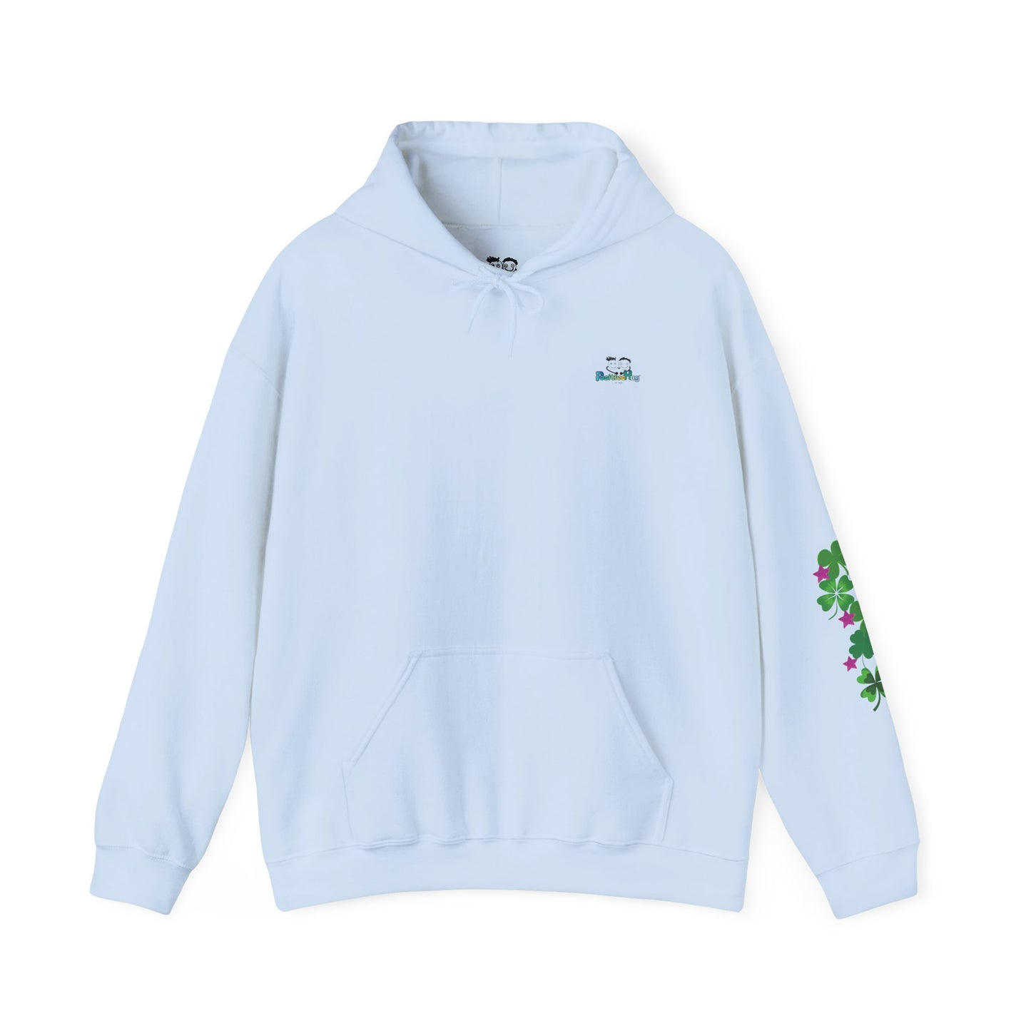 Hey, Good Luck! x - Motivational Hoodie - Design on back