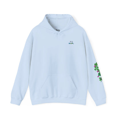 Hey, Good Luck! x - Motivational Hoodie - Design on back