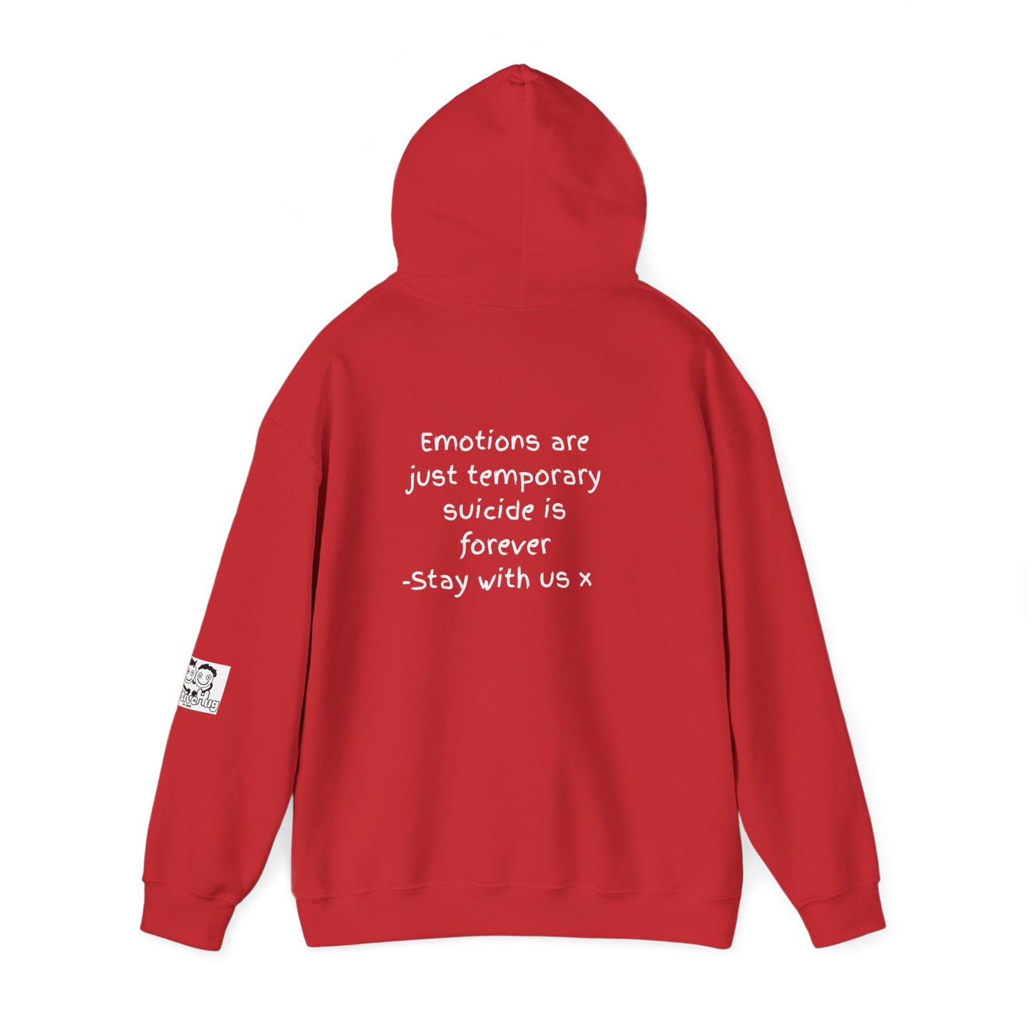 'Emotions are just temporary ... ' Comfortable Unisex Heavy Blend Hoodie  - By PositiveHug