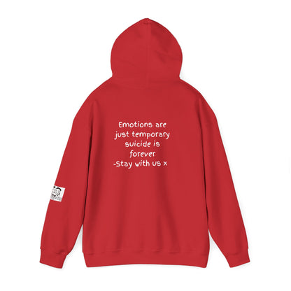 'Emotions are just temporary ... ' Comfortable Unisex Heavy Blend Hoodie  - By PositiveHug