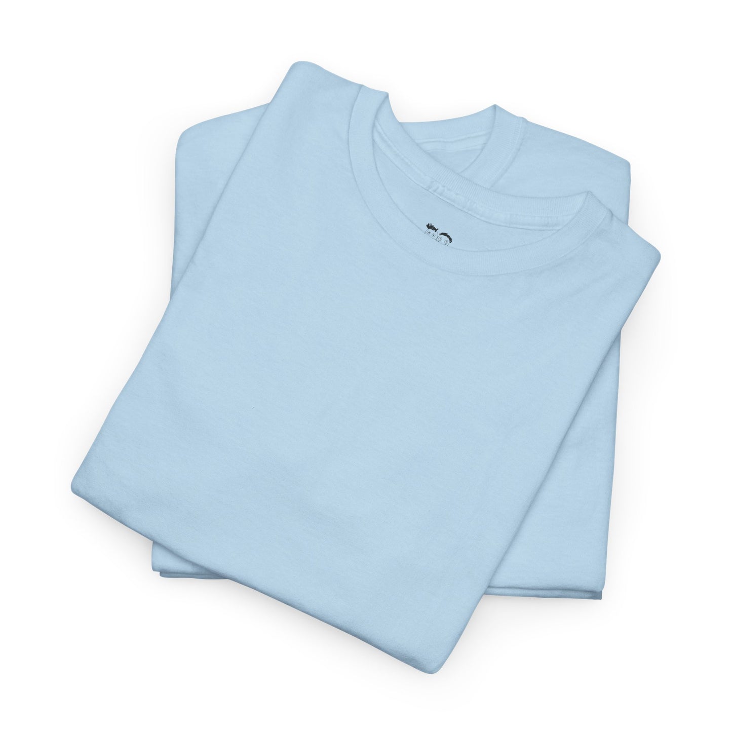 Cute Playful PositiveHug logo Tee with Hearts, Stars Back Graphic