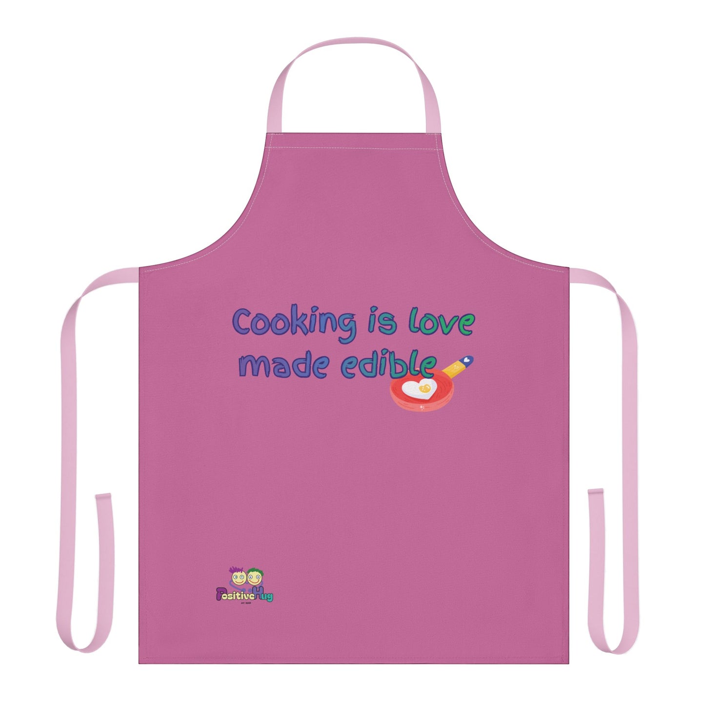"Cooking is Love Made Edible" - Colorful Culinary Apron by PositiveHug