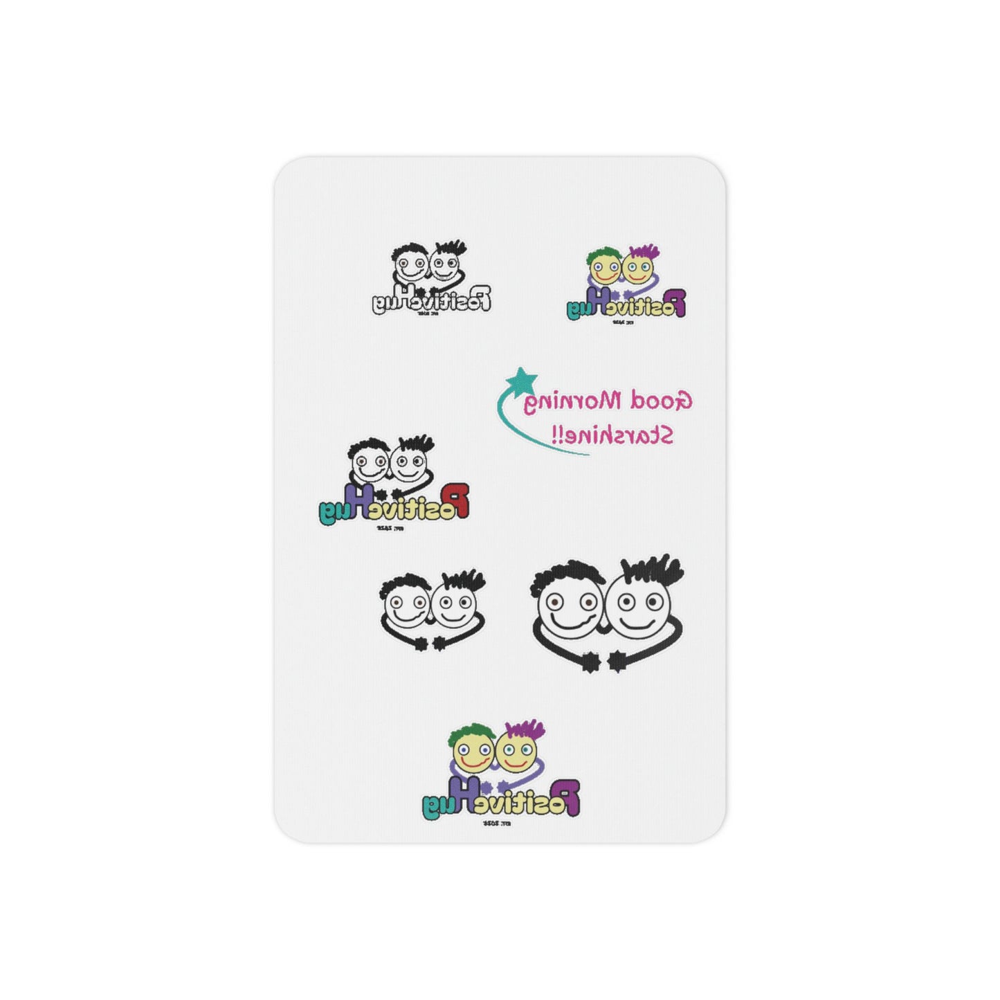 Temporary Tattoos — PositiveHug Logo Faces Tattoo Sheet