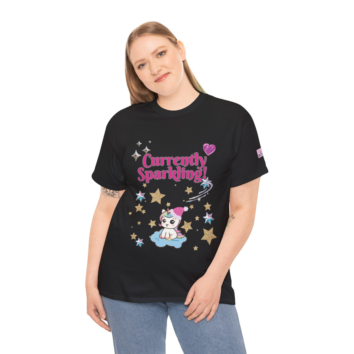 Currently Sparkling Unicorn Christmas T-Shirt for Women | PositiveHug