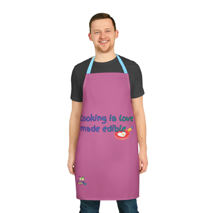 "Cooking is Love Made Edible" - Colorful Culinary Apron by PositiveHug