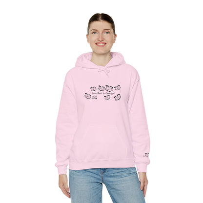 'Your Best is Enough!' Embroidered Unisex Heavy Blend™ Hooded Sweatshirt- Hoodie