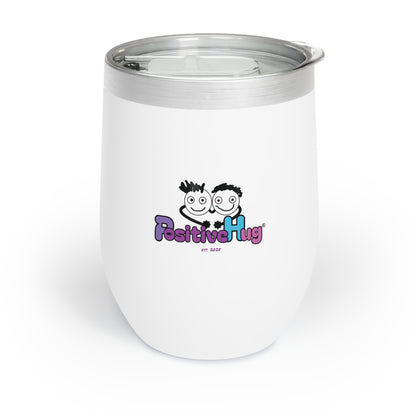 Double Insulated Wine Tumbler With Lid - Age is something which doesn't matter unless you're a bottle of wine