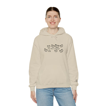 'Your Best is Enough!' Embroidered Unisex Heavy Blend™ Hooded Sweatshirt- Hoodie