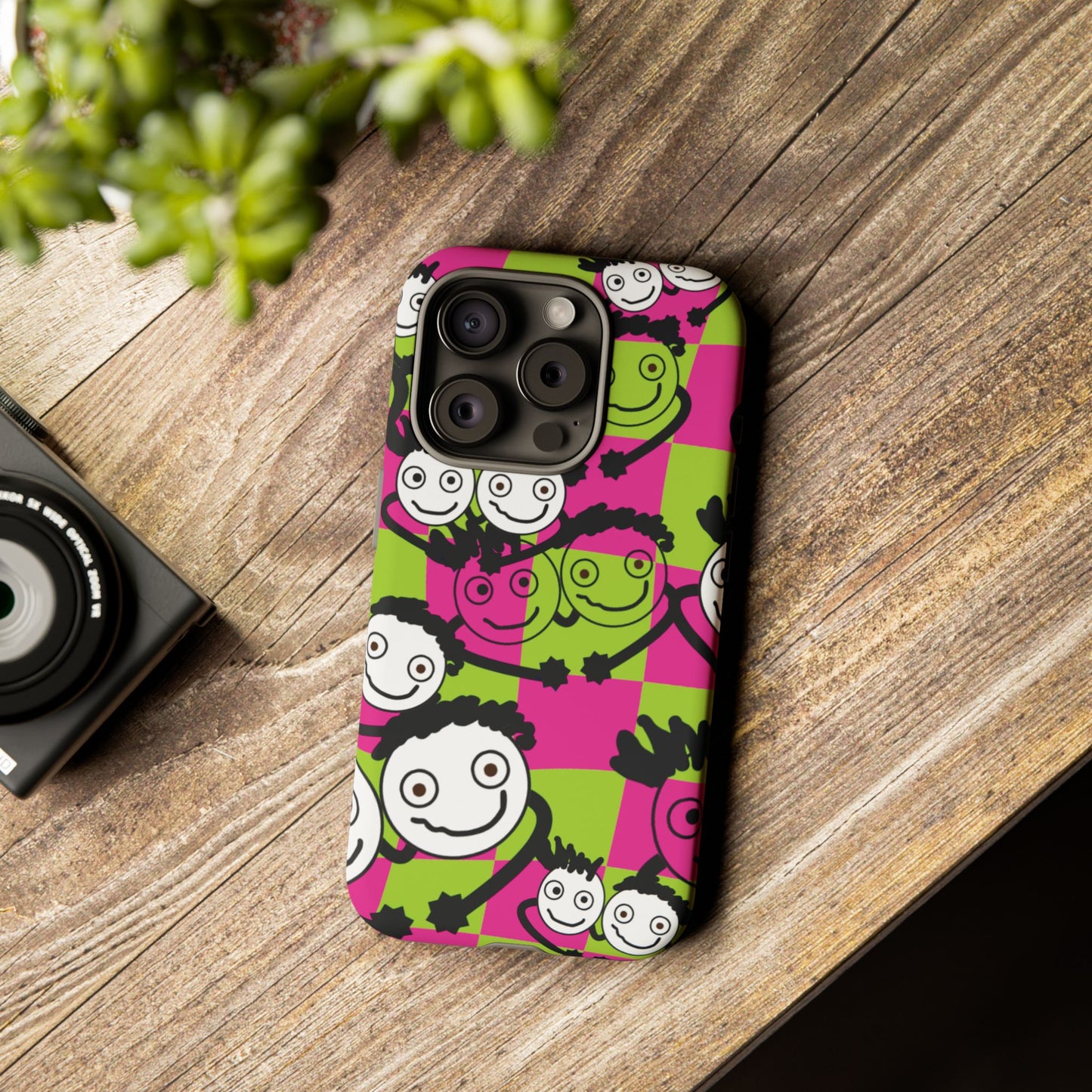 Positive Vibes Phone Case - By PositiveHug Happy, Colorful Tough Case,
