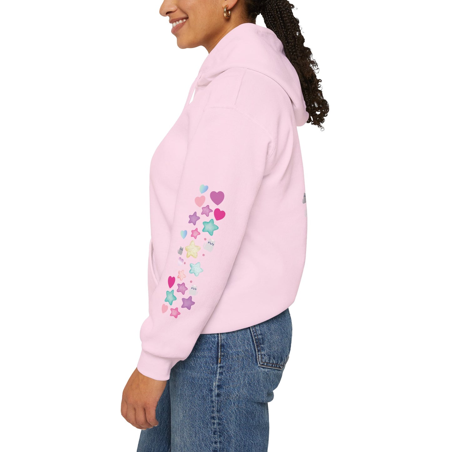 Cute Cat Graphic Hoodie — "You Were Born to Stand Out"