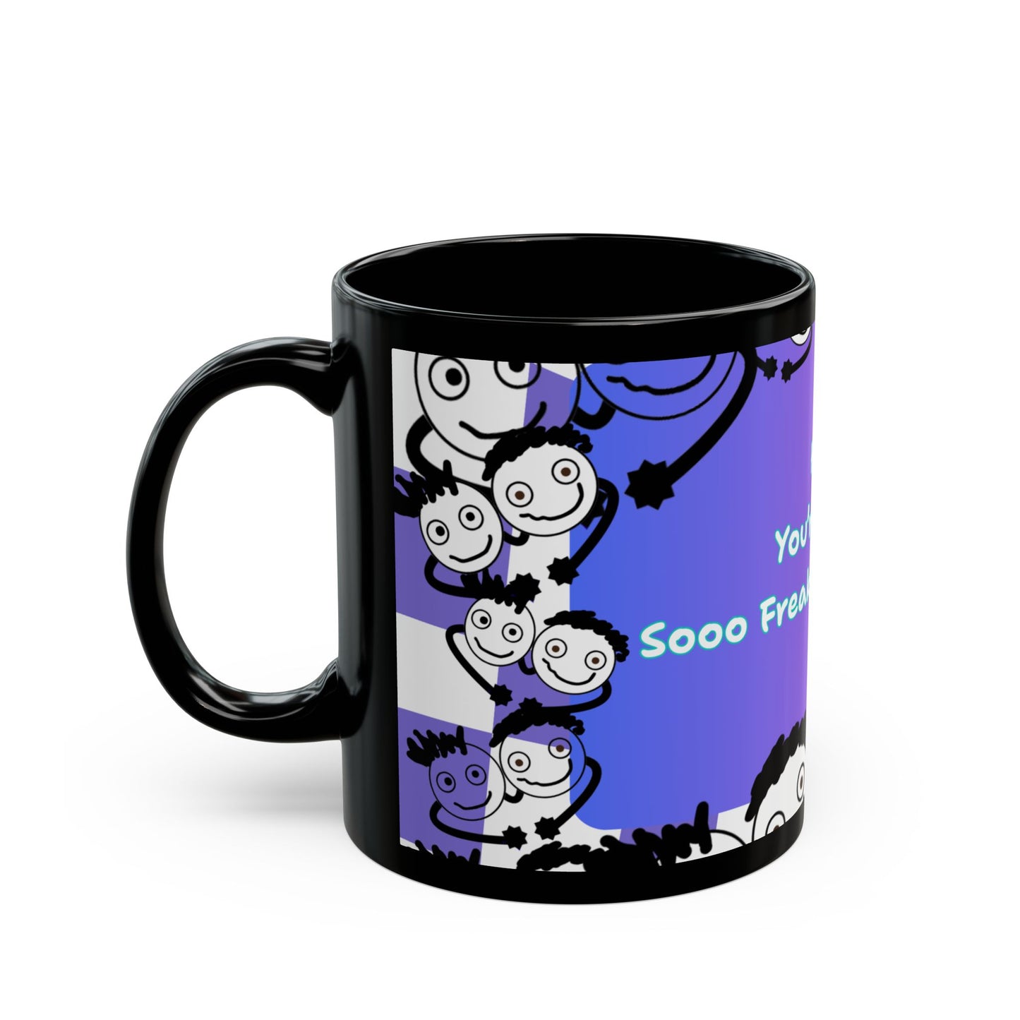 "Hey, You're Like Soo Freaking Awesome" Colorful Motivational Coffee Mug - by PositiveHug