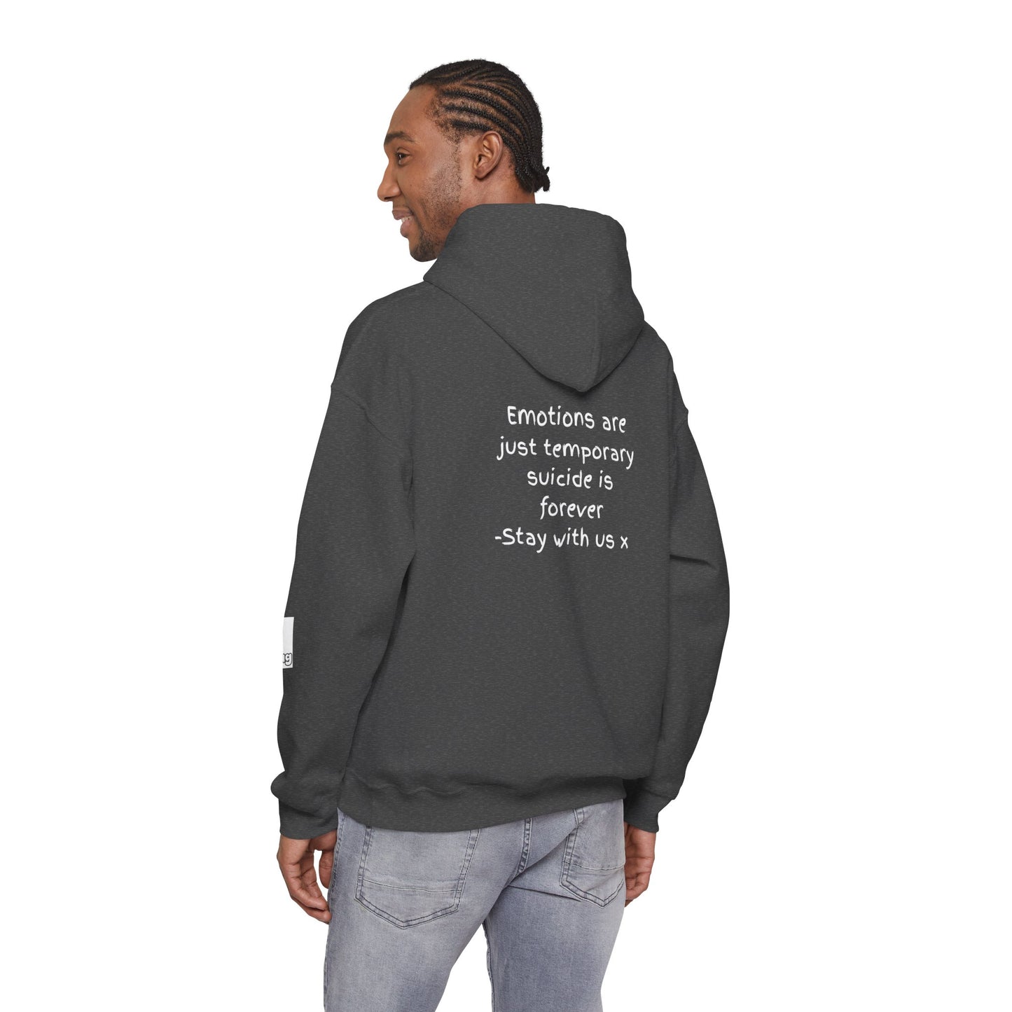 'Emotions are just temporary ... ' Comfortable Unisex Heavy Blend Hoodie  - By PositiveHug