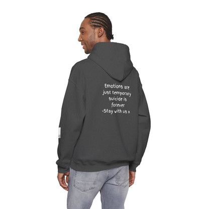 'Emotions are just temporary ... ' Comfortable Unisex Heavy Blend Hoodie  - By PositiveHug