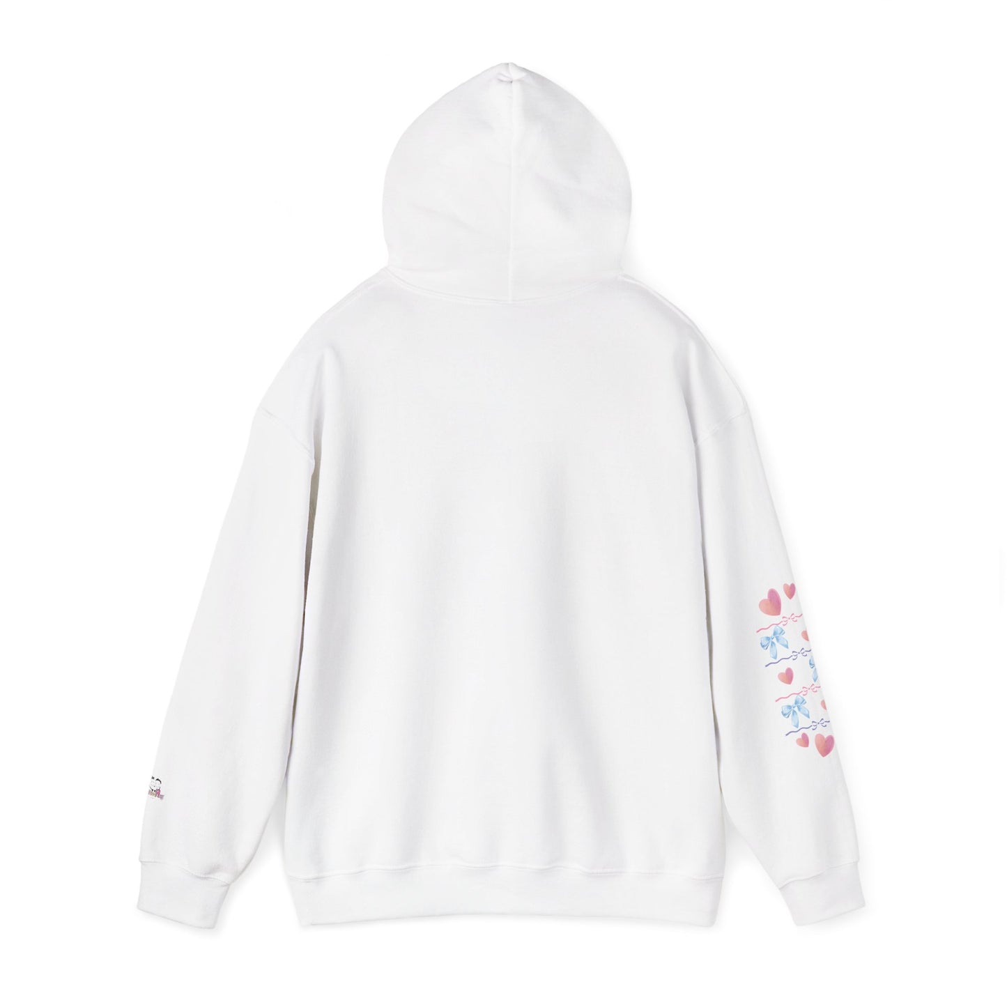 "Fierce When It Matters, Gentle When It Counts" Cute Pastel Bow & Hearts Hoodie | PositiveHug