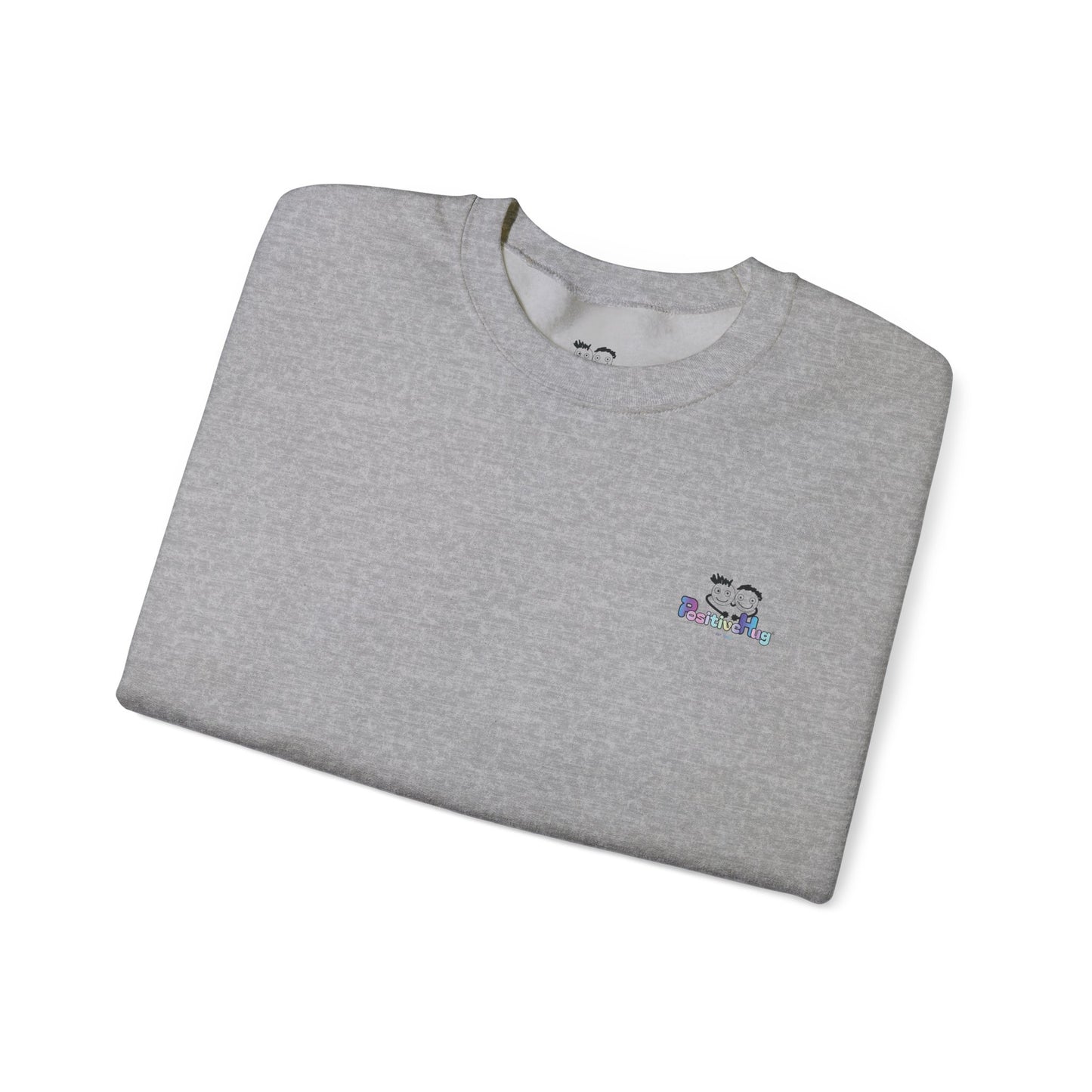 Born To Be Real Not Perfect Sweatshirt — With Back Graphic and Sleeve Design