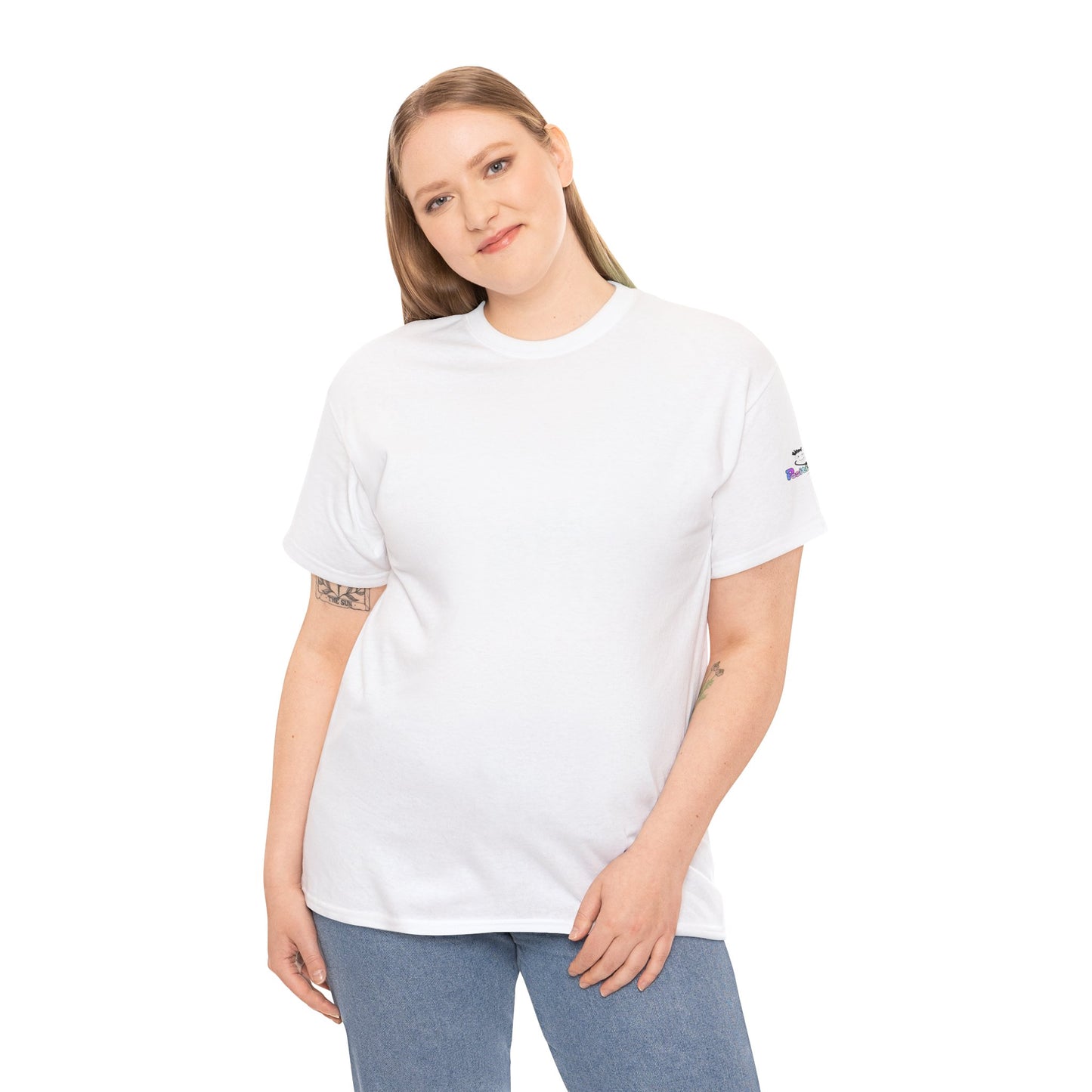 'Hey, Good Luck! x ' Quote on back, Motivational Tee