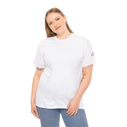 'Hey, Good Luck! x ' Quote on back, Motivational Tee