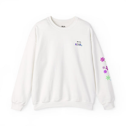 Empowerment Sweatshirt — "Pink? Yes. Brains? Absolutely. Settling? Never. Ambitious? Always." Motivational Graphic