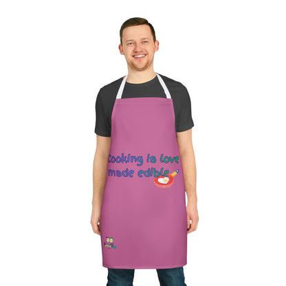 "Cooking is Love Made Edible" - Colorful Culinary Apron by PositiveHug