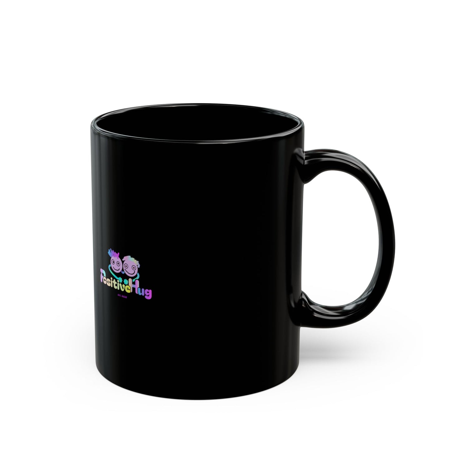 Neon Ceramic Mug — "Unbothered, Unfiltered, At Peace" Positive Vibes Coffee Cup