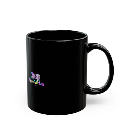Neon Ceramic Mug — "Unbothered, Unfiltered, At Peace" Positive Vibes Coffee Cup