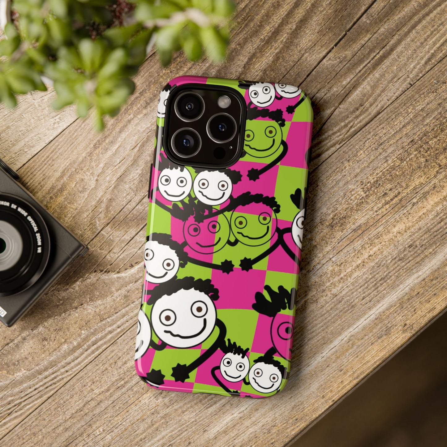 Positive Vibes Phone Case - By PositiveHug Happy, Colorful Tough Case,