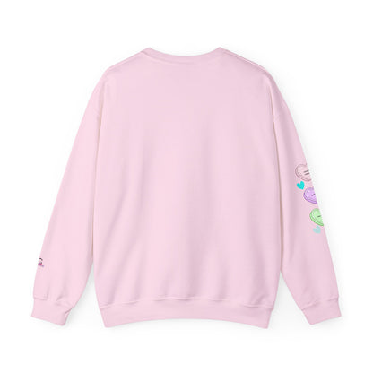 Self-Love Candy Hearts Affirmation Crewneck Sweatshirt | PositiveHug