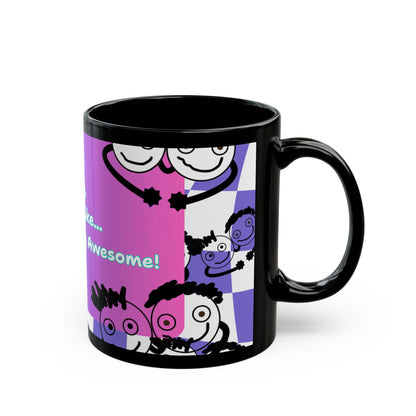 "Hey, You're Like Soo Freaking Awesome" Colorful Motivational Coffee Mug - by PositiveHug