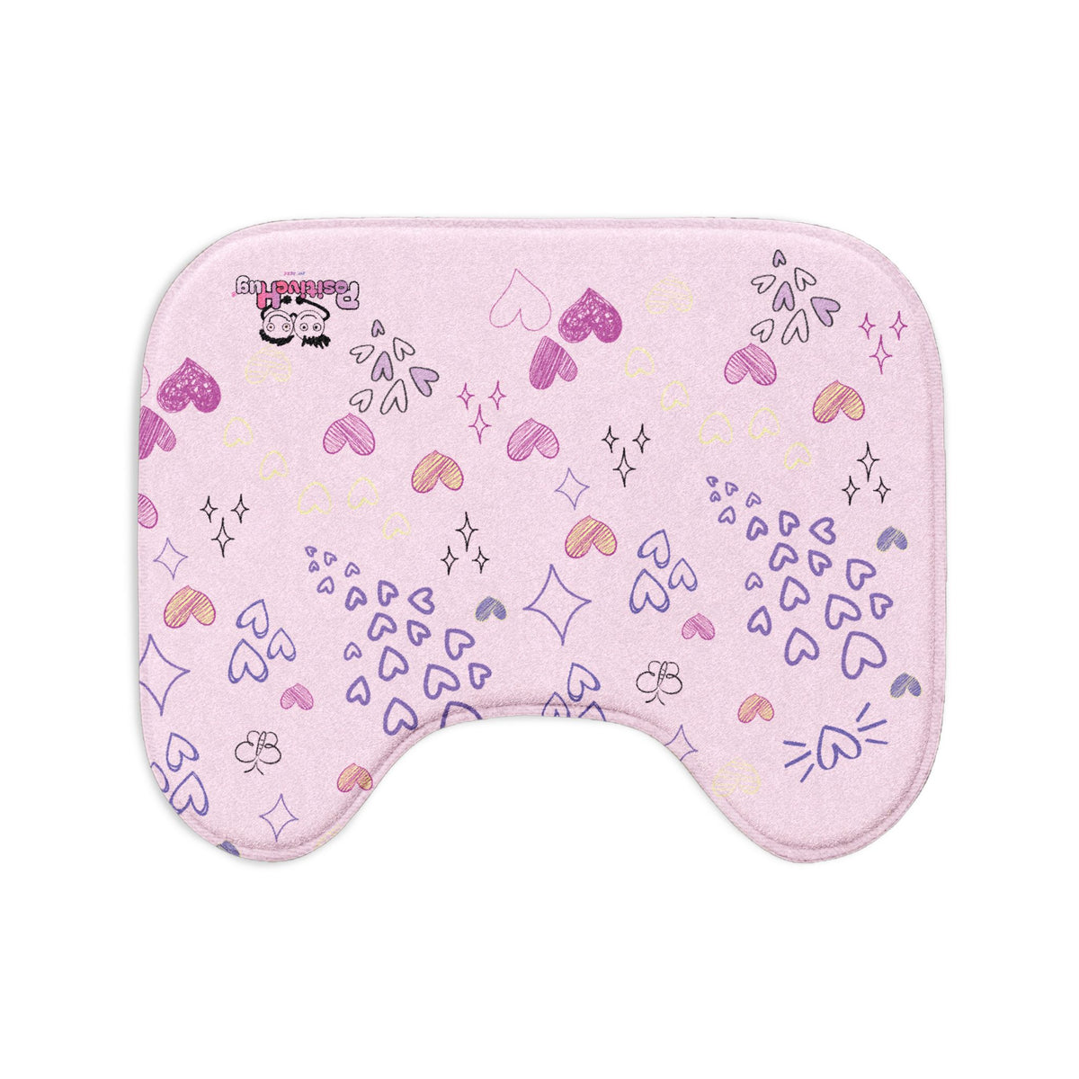 Cute Self-Care 3-Piece Pink Believe in Yourself Bath Mat Set | PositiveHug