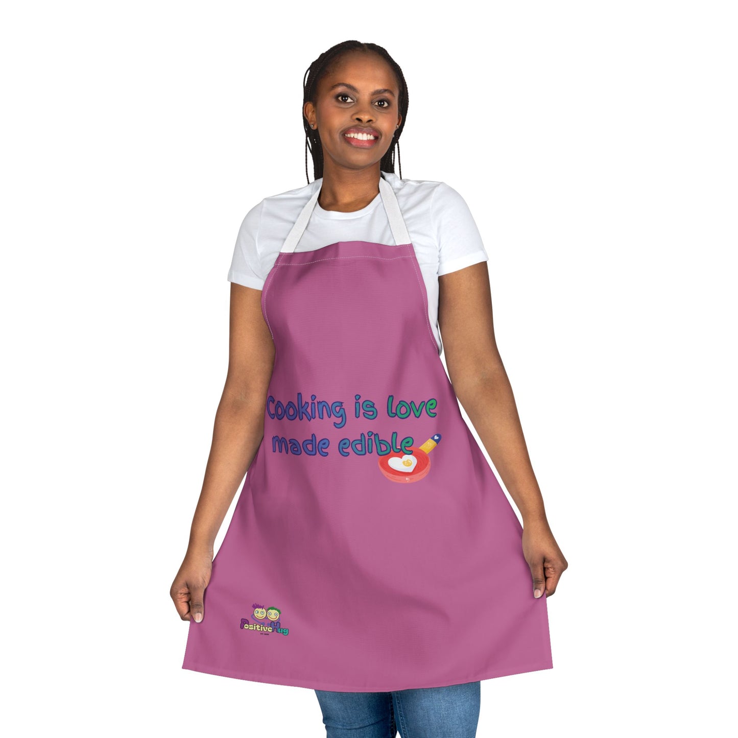 "Cooking is Love Made Edible" - Colorful Culinary Apron by PositiveHug