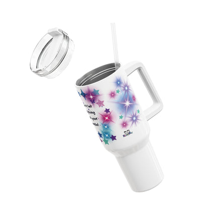 40oz Starburst Tumbler - "Don't Let Anything Dull Your Sparkle" Insulated Travel Cup