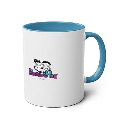 Born to Be Real Not Perfect - 11oz Two-Tone Coffee Mug