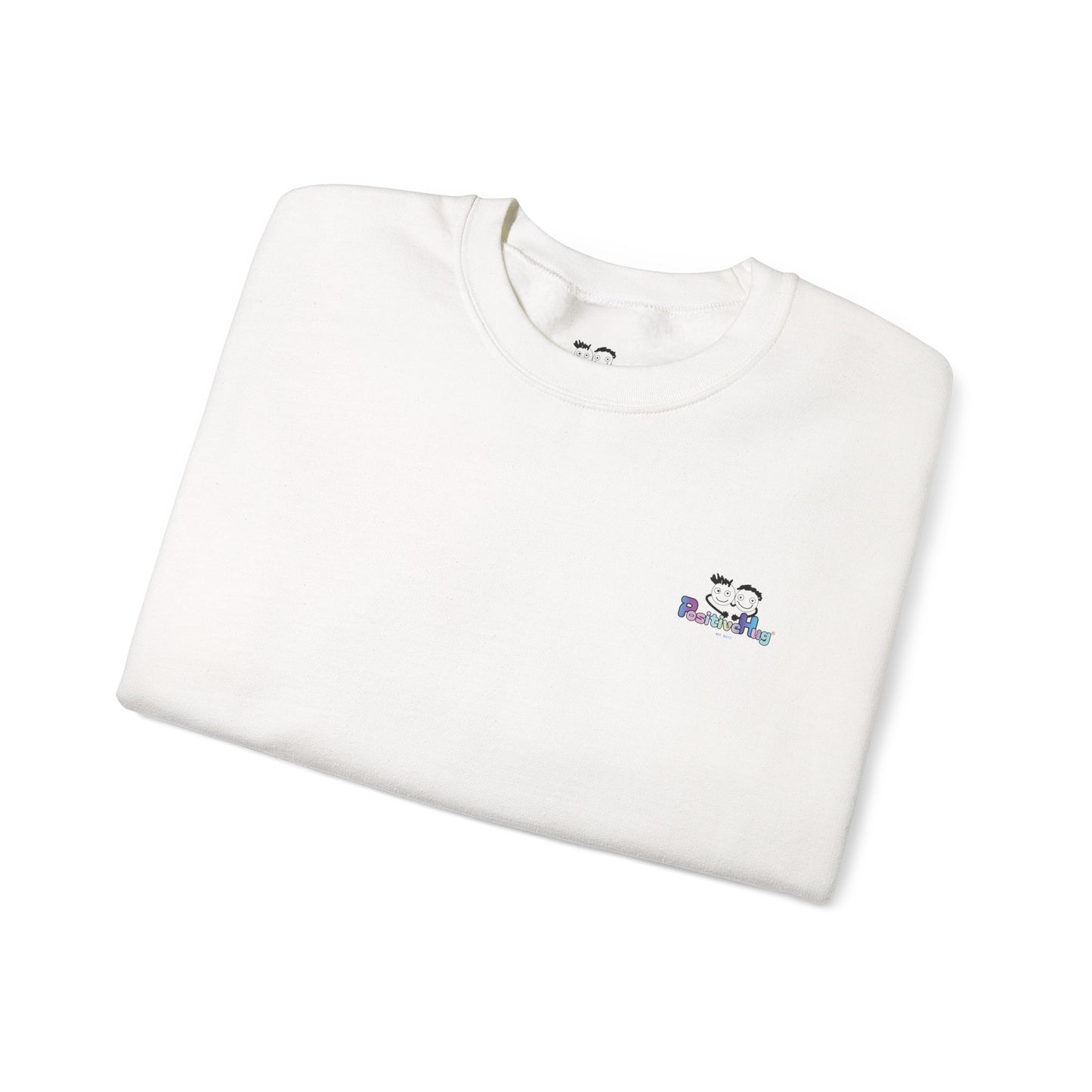 Born To Be Real Not Perfect Sweatshirt — With Back Graphic and Sleeve Design