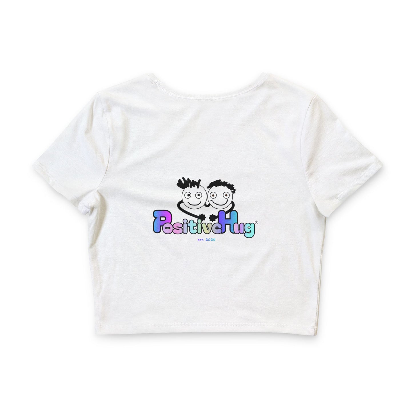 Cropped PositiveHug Logo Tee - Graphic on Back