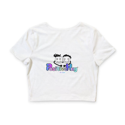 Cropped PositiveHug Logo Tee - Graphic on Back